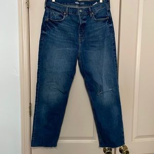 Old Navy Sky-Hi Straight Jean